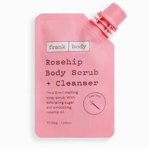 NWT | FRANK BODY | CLEAN Rosehip Body Scrub and Cleanser Deluxe Mini 1.06oz Skin